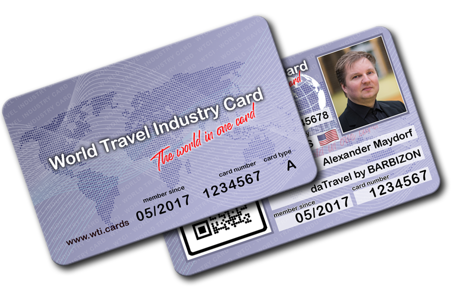 travel industry card verloren